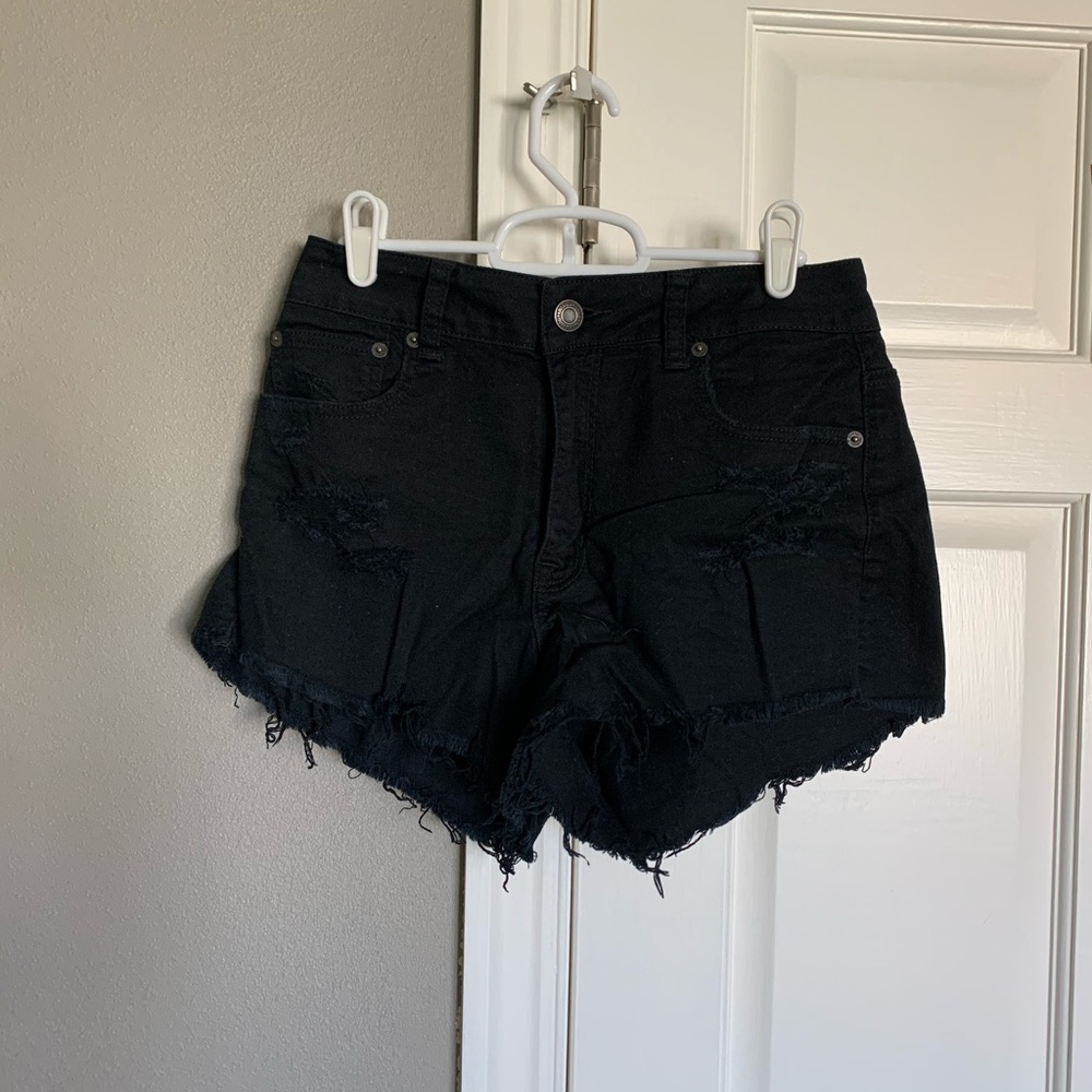American Eagle Hi Rise Festival Denim Shorts